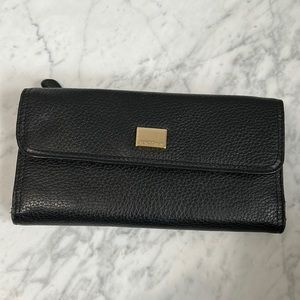 Liz Claiborne Checkbook Bi-Fold Wallet - Black